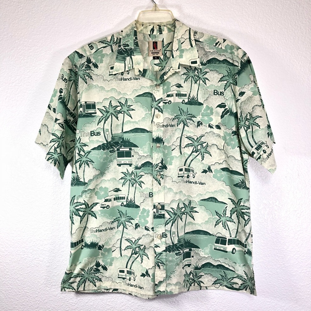 Authentic Tori Richard Honolulu Men’s Shirt Green
